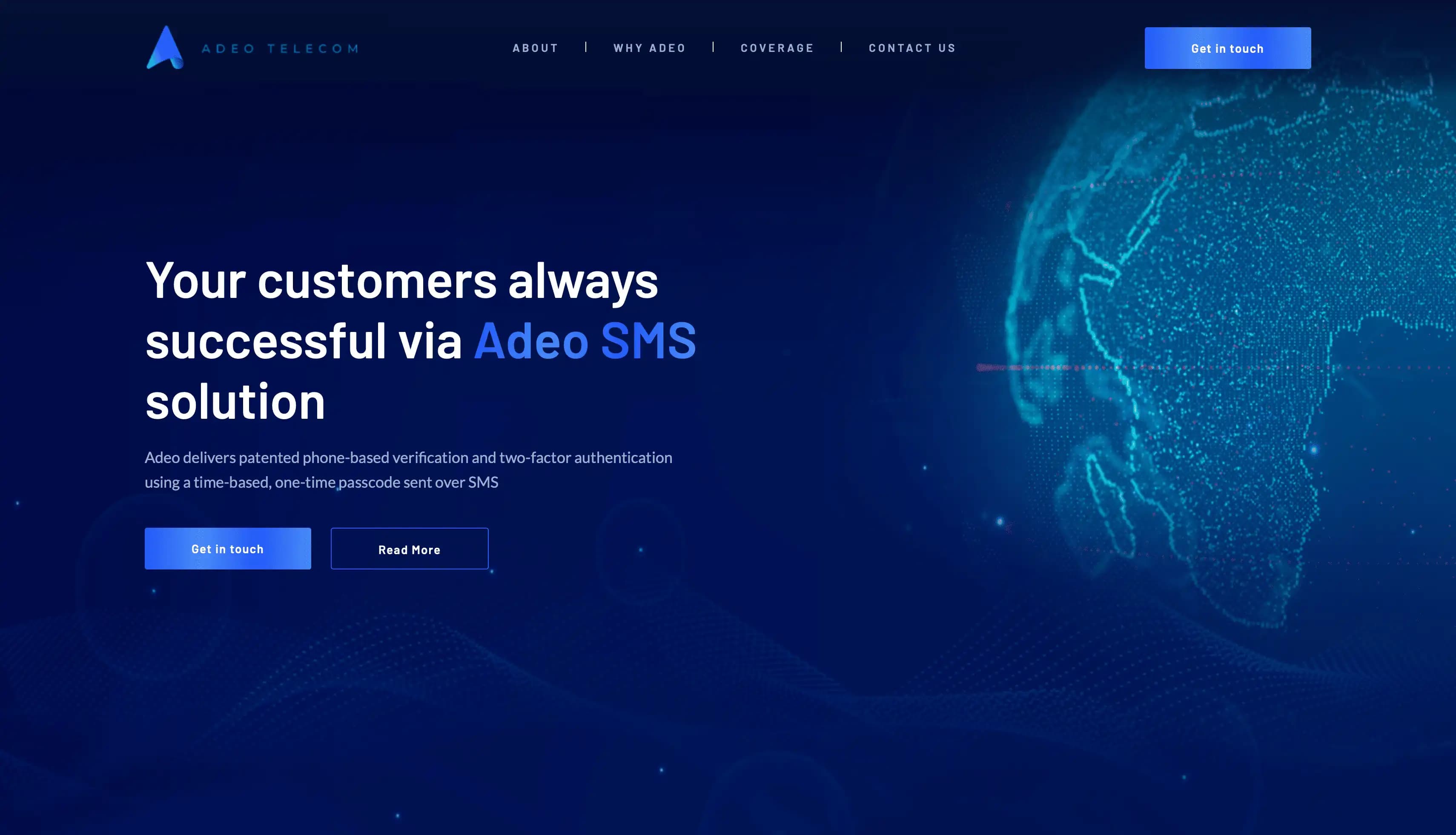 Adeo Telecom product interface